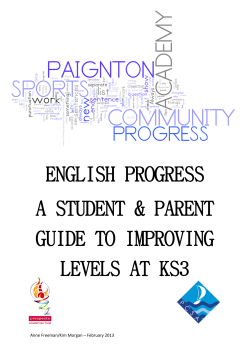 A Student and Parent Guide to Improving Levels