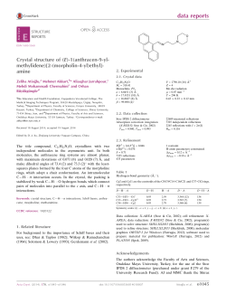 Crystal structure of (E)-1 (anthracen-9-ylmethylidene)[2