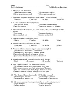 Multiple Choice Questions