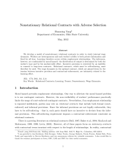 Nonstationary Relational Contracts with Adverse Selection