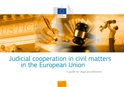 Judicial cooperation in civil matters in the European Union