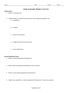 Limits to Growth: Chapter 1-2 p. 8-11