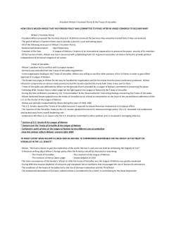 how could wilson argue that his foreign policy