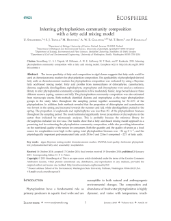 Inferring phytoplankton community composition with a fatty acid