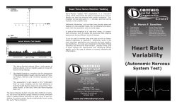 Heart Rate Variability (Autonomic Nervous System Test)