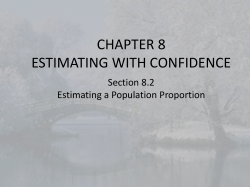 Sect 8.2 Estimating Pop Props
