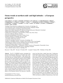 Ozone trends at northern mid- and high latitudes &ndash; a European