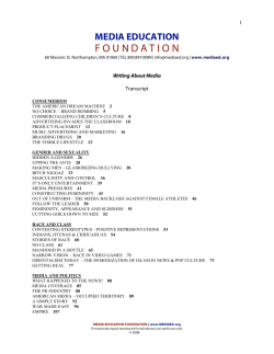 Transcript - Media Education Foundation