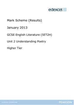 Mark Scheme - Edexcel