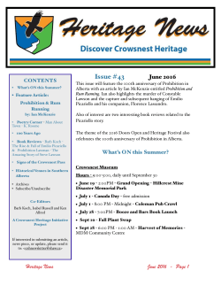 June 2016 - Crowsnest Heritage