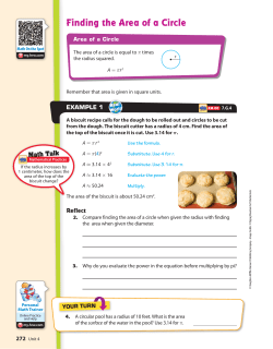 Finding the Area of a Circle