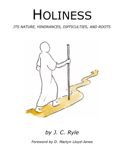 Holiness - A Puritan`s Mind
