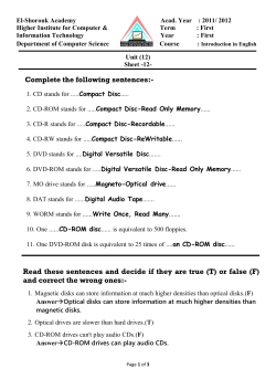 Complete the following sentences: