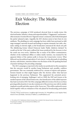Exit Velocity: The Media Election