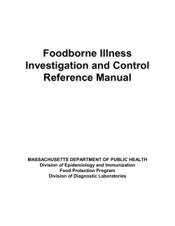 Foodborne Illness Investigation and Control