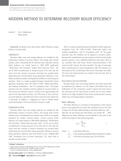 modern method to determine recovery boiler