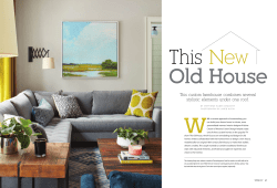 This custom farmhouse combines several stylistic elements under