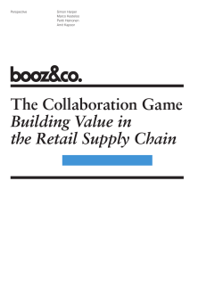 The Collaboration Game Building Value in the Retail