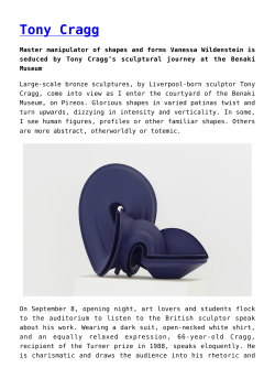 Tony Cragg - Insider Publications