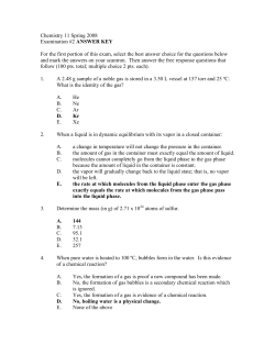 Chemistry 11 Spring 2008 Examination #2