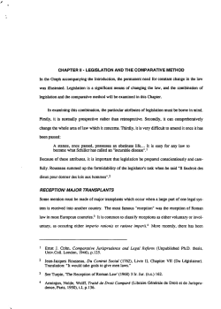Legislation and the Comparative Method