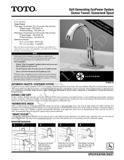 Self-Generating EcoPower System Sensor Faucet, Gooseneck Spout