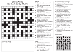 CROSSWORD No. 15,476 Set by JULIUS