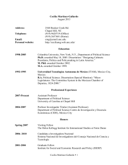 CV in PDF format - Personal Website of Cecilia Martinez