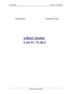 n-Butyl Alcohol CAS N&deg;: 71-36-3