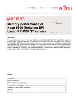 Memory performance of Xeon 5500 (Nehalem EP) based