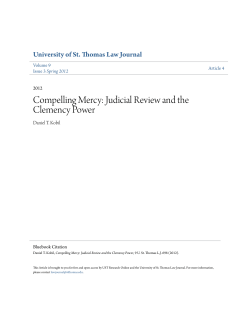 Compelling Mercy: Judicial Review and the Clemency Power