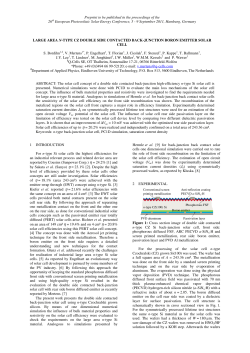 LARGE AREA N-TYPE CZ DOUBLE SIDE CONTACTED