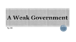 1- A Weak Government