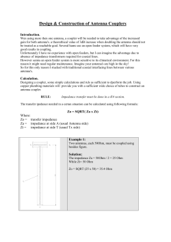 Antenna Couplers
