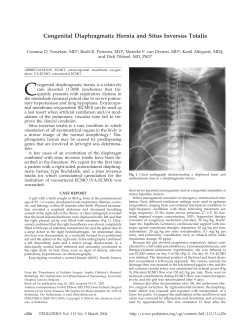 Congenital Diaphragmatic Hernia and Situs Inversus