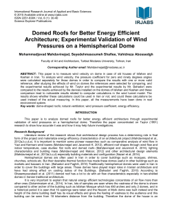 Domed Roofs for Better Energy Efficient Architecture