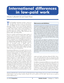 International differences in low-paid work