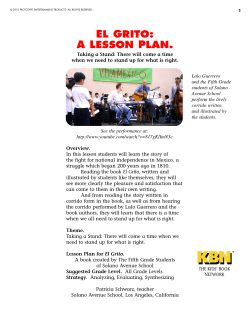 el grito: a lesson plan.