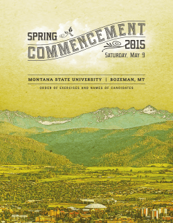 commencement - Montana State University