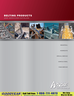 BELTING PRODUCTS - Goodyear Rubber Products