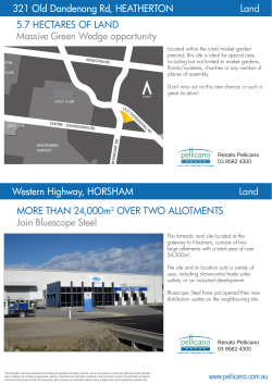5.7 HECTARES OF LAND Massive Green Wedge opportunity MORE