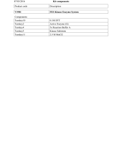 Kit components 07/05/2016 Product code Description V1981 FES