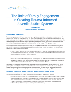 The Role of Family Engagement in Creating Trauma