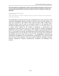 phytoplankton community structure during blooms of noctiluca