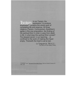 Chapter 2: Taoism