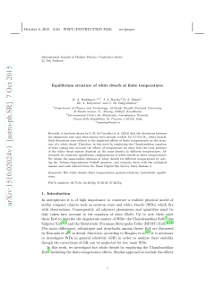 Equilibrium structure of white dwarfs at finite temperatures