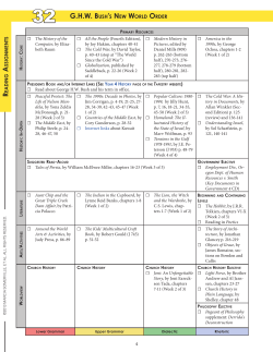 R A 32 G.H.W. BusH`s NeW World order