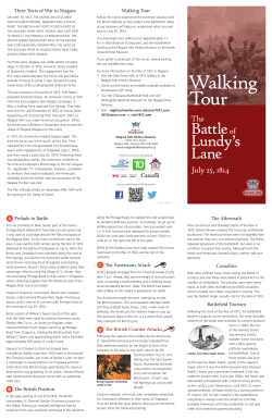 The Battle of Lundy`s Lane Walking Tour