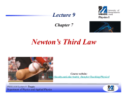 Newton`s Third Law