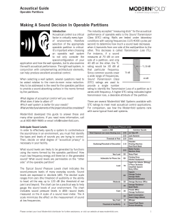 Making A Sound Decision In Operable Partitions
